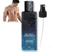 Men’s Firming Body Oil - Anti Cel-lulite Massage Oil for Tightening Skin & F-at Bu-rning, Natural Body Oil for Chest & Abdominal, Fast Absorbing Non-Greasy Mens Body Moisturiser Spray, Non Toxic, 50ML