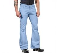 Men’s Flared Bell-Bottom Trousers, Retro 70s Vintage Bootcut Pants | High-Waist Wide-Leg Casual Denim-Style Flares, Disco Hippie Party Fashion Bottoms for Daily Evening Outfit