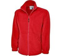 Men’s Full Zip Fleece Jacket - 100% Polyester Micro Fleece, Anti-Pill Finish, Lightweight Warm Jacket with Zipped Pockets, Elastic Cuffs & Adjustable Hem, Work & Casual Wear