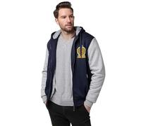 Men’s Full Zip Fleece Lined Hoodie - Democratic Socialist Republic of Sri Lanka national emblemThick Warm Hooded Sweatshirt with Pockets, Winter Casual Jacket for Outdoor,Light gray,3XL