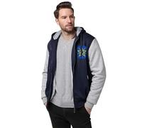Men’s Full Zip Hooded Sweatshirt - Federal Democratic Republic of Ethiopia Heavyweight Fleece Lined Hoodie, Warm Thick Polyester Zip Up Jacket for Cold Weather & Outdoor Activities,Light gray,M