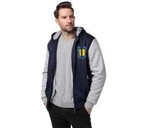 Men’s Full Zip Hooded Sweatshirt - Republic of Vietnam Heavyweight Fleece Lined Hoodie, Warm Thick Polyester Zip Up Jacket for Cold Weather & Outdoor Activities,Light gray,3XL