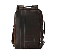 Men’s Genuine Leather Backpack Briefcase, Attache Case for Business Travel, Computer Portfolio Handbags (L44 x W30x H14 cmL17.3×W11.8×H5.5 in,Brown)