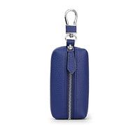 Men ' s Genuine Leather for Wallet Coin Card Holder Money Bag with Keyring Zipper Pocket Car for Keychain Men Leather Keychain for Women Wristlet Cow Print