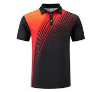 Men’s Gradient Colour Polo Shirt with Modern Design, Stylish and Comfortable Polo Shirt for Men, Trendy Shirt for Everyday Wear, Versatile Polo for All Seasons