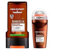 Men’s Grooming Gift - Barber Club 3-in-1 Beard, Hair & Body Wash for Men (300ml) - Cleanses & Refreshes with Cedarwood Scent - Grooming Essentials for Him