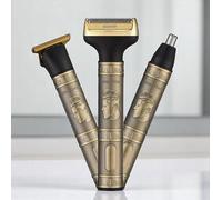 Men’s Grooming Kit 5-in-1 - Nose Hair Trimmer, Beard Shaver, Sideburn & Detail Tool