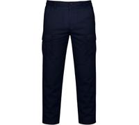 Men’s Heavy Duty Cargo Work Trousers - Multi-Pocket Polycotton Combat Pants for Construction, Trades, Warehouse & Outdoor Jobs, Black/Navy/Grey (S-2XL)