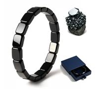 Men’s Hematite Bracelet with Gift Box, Inspirational Gift to Stay Focused, Strong, and Confident (1PC)