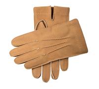 Men’s Heritage Handsewn Three-Point Cashmere-Lined Buckskin Leather Gloves - CAMEL / 7