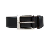 Men’s Heritage Lined Full-Grain Leather Belt with Satin Nickel Buckle - Black / XXL