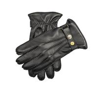 Men’s Heritage Touchscreen Handsewn Three-Point Camel Hair-Lined Leather Gloves - BLACK (GARNET) / M
