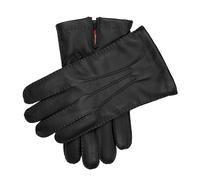 Men’s Heritage Touchscreen Handsewn Three-Point Cashmere-Lined Leather Gloves - BLACK (BLUE) / S