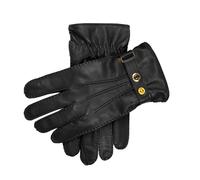 Men’s Heritage Touchscreen Handsewn Three-Point Cashmere-Lined Leather Gloves - BLACK (PAPRIKA) / S
