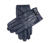 Men’s Heritage Touchscreen Three-Point Leather Driving Gloves - NAVY / S