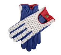 Men’s Heritage Union Jack Crochet-Back Leather Driving Gloves