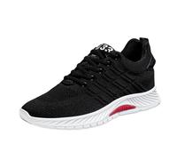 Men’s Invisible Height Increasing Elevator Shoes - 2.36” Taller Sports Trainers, Lightweight Non-Slip Breathable Sneakers, Hidden Heel Boost for Casual & Outdoor u2 Black