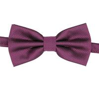 Men’s Jacquard Weave Dickie Wine Red Bow Tie - Wedding Prom Party Pre-Tied Neckwear