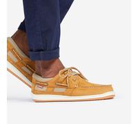 Men’s Leather Boat Shoes Clipper Brown