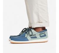 Men’s Leather Boats Shoes Clipper Khaki Petrol