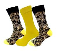 Men’s Luxury Bamboo Paisley Socks by Alexander Green - 3 Pairs, Eco-Friendly, Antibacterial & Breathable, UK 7-11