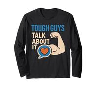 Men’s Mental Health Advocate Emotional Strength Design Long Sleeve T-Shirt