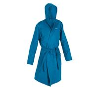 Men’s Microfibre Compact Hooded Bathrobe - Blue