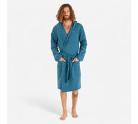 Men’s Microfibre Compact Hooded Bathrobe - Dark Green