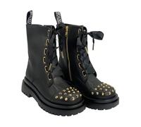 Men`s Military-Inspired Ankle Boots, male, Versace Jeans Couture, Ankle Boots, Black, 6 UK, Shoes 6 UK