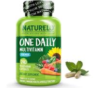 Men’s Multivitamin Easy One a Day | 240 Vegan Capsules (8 Month Supply) | 29 Essential Vitamins, Minerals & Fruit & Veg Extracts, for Men’s Health, Energy and Performance | NATURELO