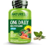 Men’s Multivitamin Easy One a Day | 60 Vegan Capsules (2 Month Supply) | 29 Essential Vitamins, Minerals & Fruit & Veg Extracts, for Men’s Health, Energy and Performance | NATURELO