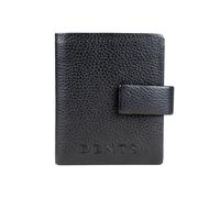 Men’s Pebble Grain Leather Bifold Card Holder with RFID Blocking - Black / One