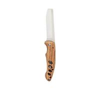 Men ' s Pocket Comb Stainless Steel with Real Wood Handle Oil Slick Hair Beard Maintenance Essential Tool Foldable Travel Comb