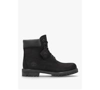 Men’s Premium 6 Inch Black Waterproof Boots - Black Leather / 10