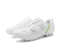 Men’s Professional Mountain Bike Shoes - Aggressive Grip & Rugged Lightweight Build for Off-Road Endurance, All-Terrain Stability & All-Day Ride Comfort White4.5