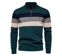 Men’s Quarter Zip Jumper, Men Jumper with Zip Winter Warm Knit Polo Neck Long Sleeve Soft Cozy Turtle Neck Mens Turtleneck Sweater Fishermans Jumper Mens Zip Jumper Pullover Sweaters for Men