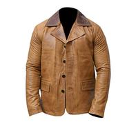 Men’s Red II Dead Arthur Tan Brown Leather Coat Jacket Gaming Costume
