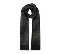 Men’s Reversible Dogtooth Scarf with Fringe Ends