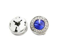 Men’S Royal Blue Black Rhinestone Cufflinks Silver Gold Tone Light Luxury Shirt Buttons Sleeve Decoration