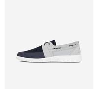 Men’s Sailing Boat Shoes 100 Grey Blue