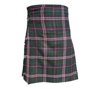 Men’s Scottish Kilt 24" Length 5 Yards | 13oz Tartan Wool Traditional Highland Dress | Formal Events Weddings & Scottish Festivals (Scottish National, 42)