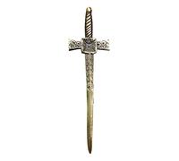 Men’s Scottish Kilt Pin Thistle Antique Kilts for Men 4” Inches - Scotland Highland cloak Pins & Brooches Silver Gift, Irish Sword Needle10cm (sword Broad Antique)
