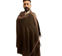 Men’s Shawl Winter Mens Scarf Shemagh Cashmere Feel Scarves Warm Soft Fashion Scarf Gifts for Men (Dark Brown)