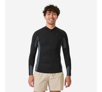 Men’s Snorkelling Long Sleeve Top 1.5mm Yulex Natural Rubber - Black