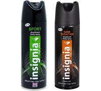 Men’s Sport & Dark Seduction Deodorant Spray Bundle - Pack of 2 x200mL Each Body Spray, Fresh & Spicy Citrus Fragrance, Long-Lasting Freshness