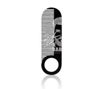 Men’s Stainless Steel Oil Comb For Hairstyles Mustache Beard Comb Compact Pocket Sized Design For Travel And Daily Use Oil Comb For Beard Styling