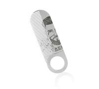 Men’s Stainless Steel Oil Comb For Hairstyles Mustache Beard Comb Compact Pocket Sized Design For Travel And Daily Use Stainless Steel Keychain Beard