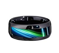 Men s Steel Inlaid Blue Tiger Eye Ring Fashion Niche Technical Industrial Futuristic Style Cool Jewelry for Daily Wear Personality Neutral Hard Dazzling Unique Design