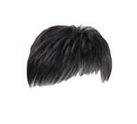 Men’s Straight Hair Patches Synthetic Fiber Toupee For Daily And Party Hair Coverage Wigs For Styling Realistic Replacement