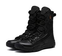 Men’s Tactical Boots，High-top Special Forces Combat Boots Outdoor Sand Breathable Military Boots,Black- 45/UK 10.5/US 11